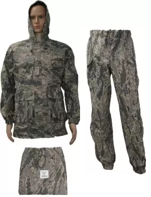 Dakota Outerwear ABU Air Force Rainsuit - 3 Piece - Jacket, Pants, & Pouch - XL