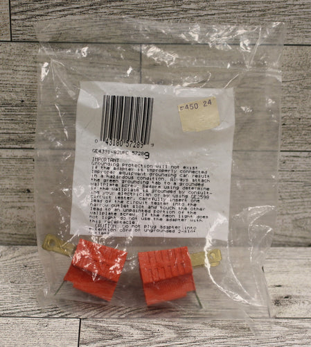 GE Gounding Adapters - 2 Pack - GE4391-82 - Orange - New