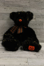 Load image into Gallery viewer, Sparky The Halloween Teddy Bear by Russ Berrie - 13&quot; - Gold Metallic -Used