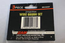 Load image into Gallery viewer, Crimped Brass Wire Brush Set - 3 Piece - BW-02337 - New
