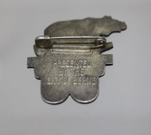 Load image into Gallery viewer, Vintage “Welcome To Berne” Pin - 1945-1946 -Silver Tone - USA Switzerland - Used
