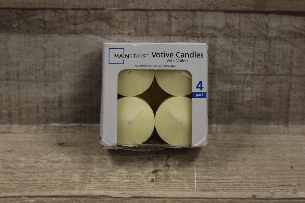 Mainstays Votive Candles 4-Pack -New