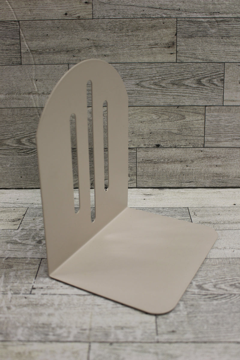 Vintage Glossy Beige Metal Arch Bookend - Only 1 bookend - Used ...
