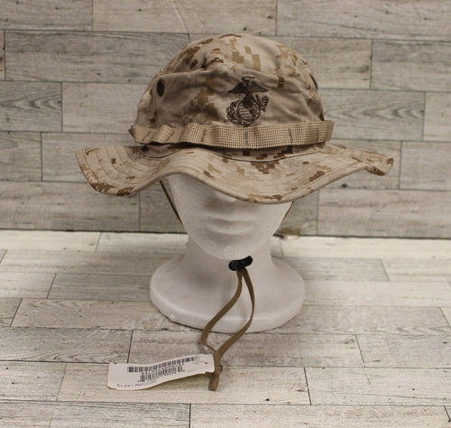 US Military Issued Desert Marpat Camo Boonie Sun Hat - Size: Medium - New
