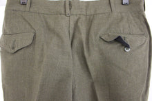 Load image into Gallery viewer, Vintage 1980s Army Men's Wool Serge Green Trousers - 34 Short - 8405-00-082-2777