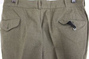US Army Men's Wool Serge Green Trousers - 32S - 8405-00-082-2769 - Used