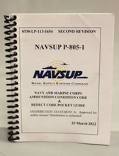 Load image into Gallery viewer, Naval Supply Systems Command Ammunition Condition Code &amp; Defect Guide -NAVSUP