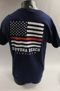 Daytona Beach Florida Fire EMS Men's T Shirt Size Large -Used