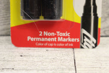 Load image into Gallery viewer, Liqui-Mark Permanent Marker Pen - Set of 2 - Black - New