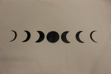 Load image into Gallery viewer, Moon Phase Crew Neck Sweatshirt - Small - White - Used