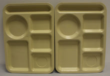 Load image into Gallery viewer, Set of 2 Vintage SiLite 614 Cafeteria Trays - Beige - 6 Compartment School Lunch