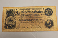 Load image into Gallery viewer, Confederate Reproduction Currency - Set "B"