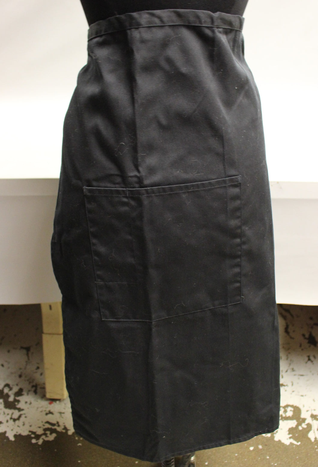 Chef Works Solid Black F24 Bistro Apron - Used