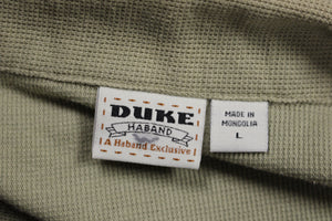 Duke Haband Men's Zip Up Vest Shirt With Pockets Size Large -Tan -Used