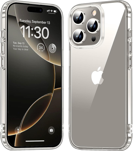 MOZOTER for iPhone 16 Pro Case - Clear - Shockproof - Slim - New