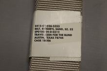 Load image into Gallery viewer, DSCP Riggers Belt - NSN 8415-01-526-5353 - Size: 52 - Color: Sand - New