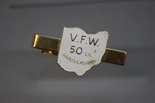 V.F.W. 50th Anniversary Tie Clasp Clip - Used