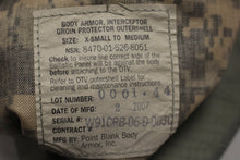 Load image into Gallery viewer, Point Blank ACU Body Armor Interceptor Groin Protector - Size: X Small to Medium - 8470-01-526-8051 - Used