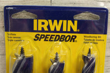 Load image into Gallery viewer, Irwin Set of 3 Speedbor Max Speed Tri-Flute Drill Bits - New