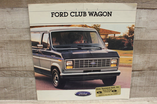 Vintage 1988 Ford Club Wagon Brochure Catalog -Used