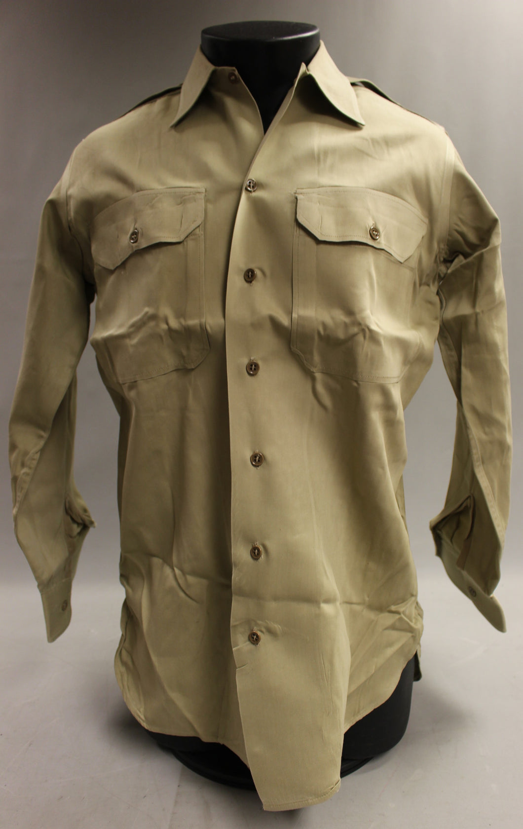 Vintage WWII 5th Army A5 Division Long Sleeve Button Up Shirt - 14.5 x 33 (#2)