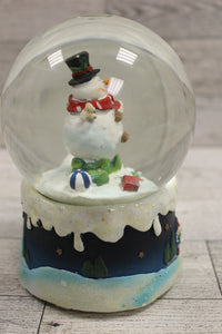 Christmas Musical Snowman Snow Globe - Used