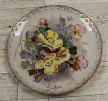 Load image into Gallery viewer, Vintage Gold Trim Sinkai Hand Painted Floral Plate -Signed - Used