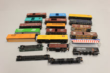 Load image into Gallery viewer, Lot of 18 Vintage Train Cars - Some for Parts - Used