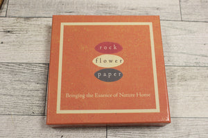 Rock Flower Paper Cork Coaster Set - 4" x 4" - New