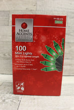 Load image into Gallery viewer, Home Accents Holiday 100 Green Incandescent Mini Lights - New