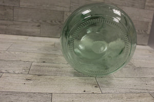 Vintage Green Glass Jug with Finger Loop - 12-3/4" Tall - 4 Liters - Used