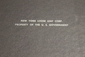 New York Loose Leaf Corp 3 Ring Binder - US Government - Black - Width: 1.5"