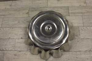 Vintage 1950 Aluminum 3x9 Fluted Jello Mold - Used
