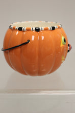 Load image into Gallery viewer, Hallmark 4" Ceramic Pumpkin Pail - Used