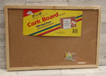 Load image into Gallery viewer, 12&quot; x 18&quot; Cork Board with Wood Frame - New