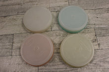 Load image into Gallery viewer, Vintage Tupperware Lot of 4 Pastel Wagon Sheel Coasters with Tray - Used