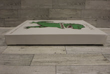 Load image into Gallery viewer, Dinosaur T-Rex “I Love You This Much” Canvas Wall Art -11&quot; x 14&quot; - Used