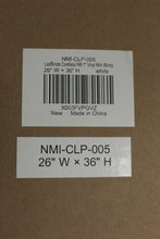 Load image into Gallery viewer, LazBlinds Cordless NN 1" Vinyl Mini Blinds - 26"W x 36"H - White - New