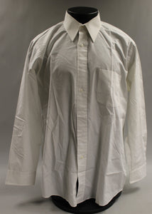 Arrow Dover Broadcloth Long Sleeve White Dress Shirt - XLarge (17 x 34/35)