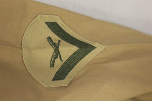 US Army Women's Long Sleeve Dress Shirt - Tan - Not Tuck In - Size: 8 Long - New