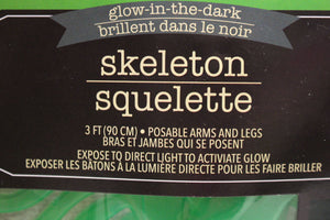 Glow-In- The-Dark 3 Ft. Skeleton - Used