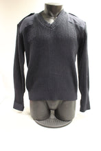 Load image into Gallery viewer, Public Safety Personnel Acrylic Pull Over V Neck - Medium - Dark Blue - Used