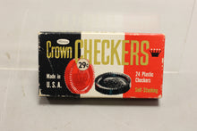 Load image into Gallery viewer, Vintage Whitman Crown Checkers - Set of 24 - Self Stacking - Used
