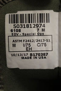 Rocky Men's S2V Steel Toe Tactical Boots - Sage Green - Size: 7M - Used