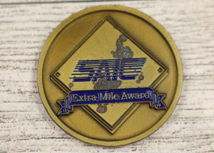 Science Applications International Corporation Challenge Coin - Extra Mile Award