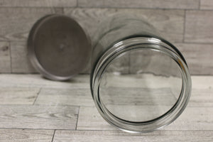 Vintage Sundry Glass Jar -7" x 4" - Used