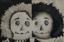 Load image into Gallery viewer, Raggedy Ann Artwork - Symmetrical Face - Used