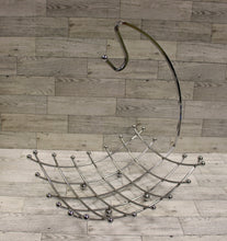 Load image into Gallery viewer, Vintage Modern Chrome Fruit Bowl with Banana Hanger - Used