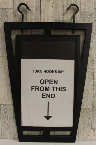 Hanging Sign Holder - Black - Retail, Office, Event - New