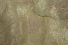 Load image into Gallery viewer, Vintage Yellow &amp; White Gingham Blanket w/ Satin Trim - Yellow - 76" x 82" - Used